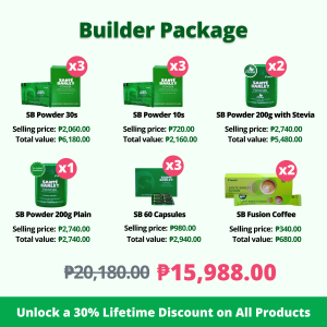 Santé Barley Builder Package